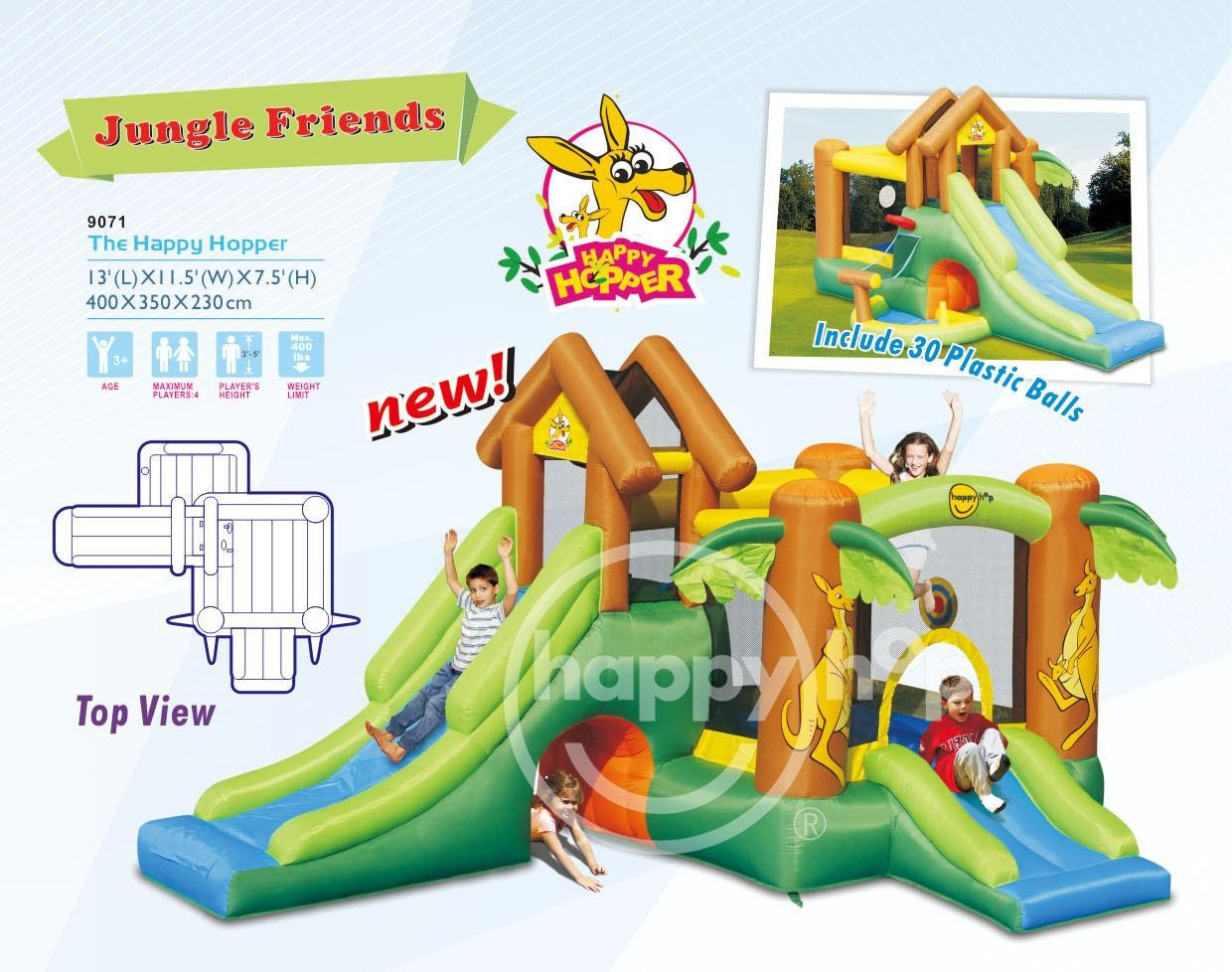 Jungle friends klukánkův dům happy hop